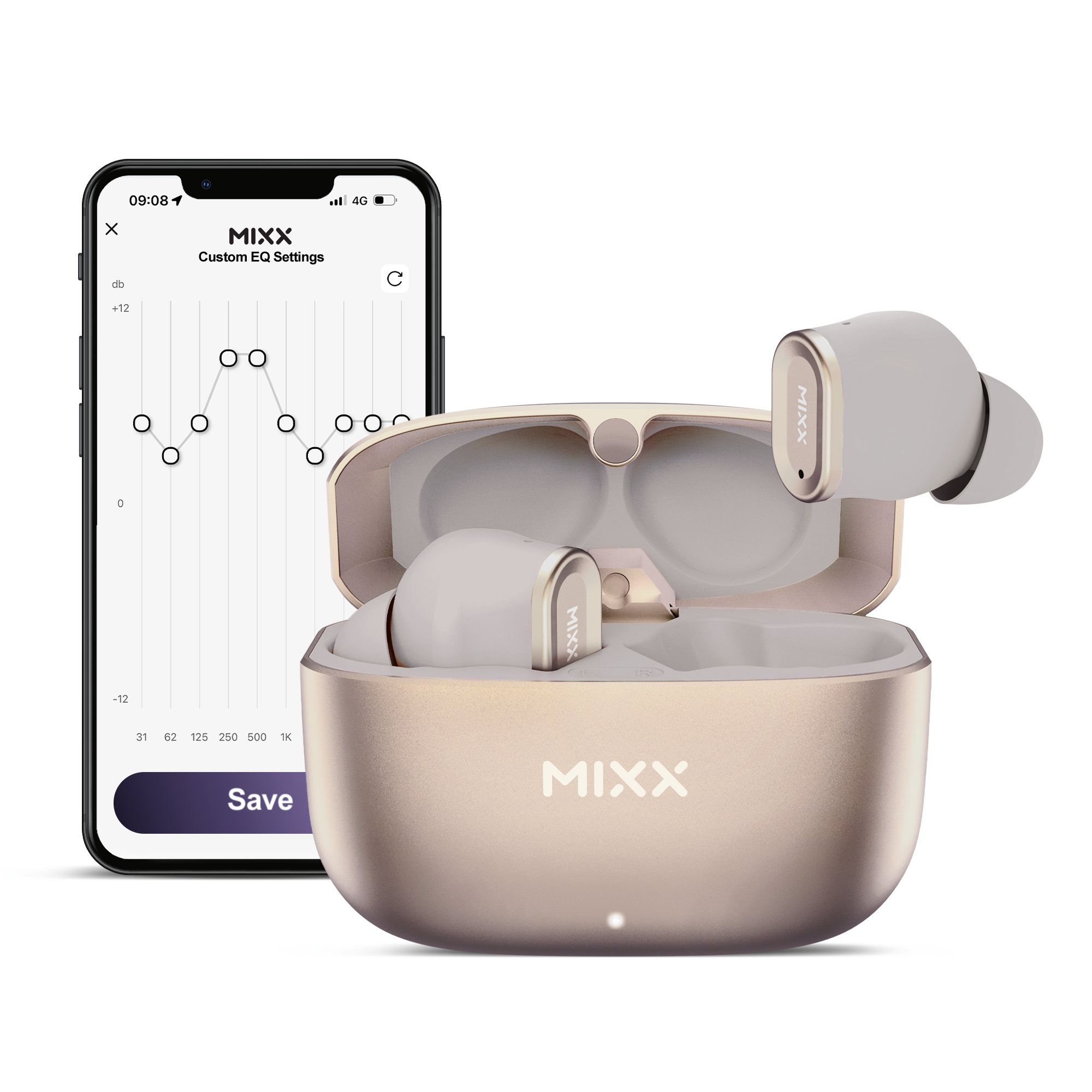 MIXX STREAMBUDS CUSTOM 1 TRUE WIRELESS EARBUDS