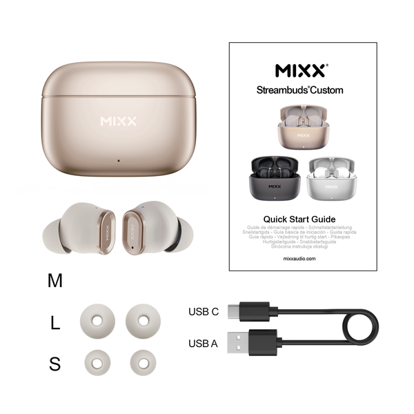 MIXX STREAMBUDS CUSTOM 1 TRUE WIRELESS EARBUDS