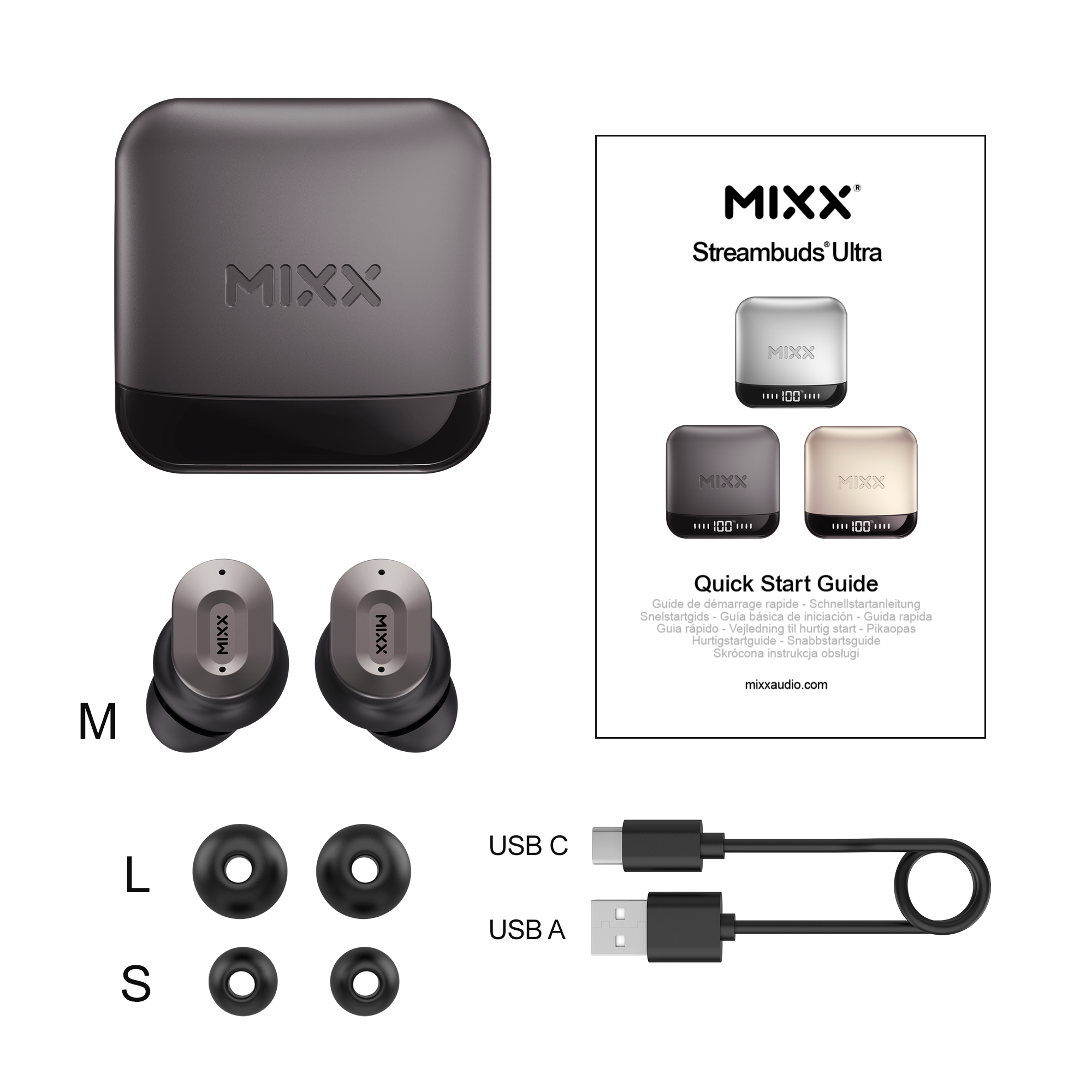 Mixx StreamBuds Ultra Dots True Wireless Earbuds