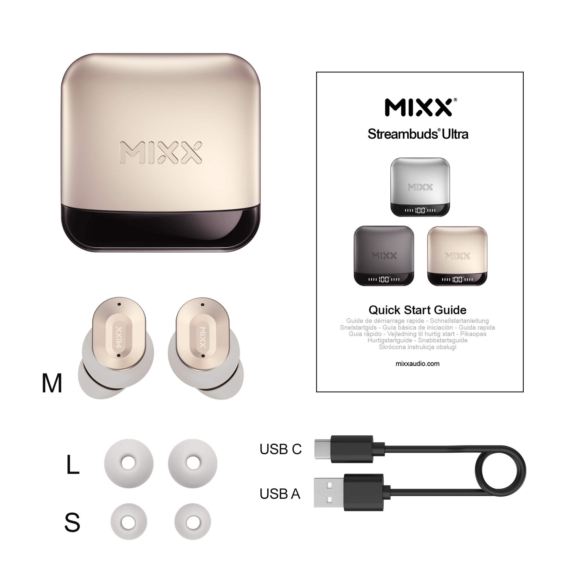 Mixx StreamBuds Ultra Dots True Wireless Earbuds