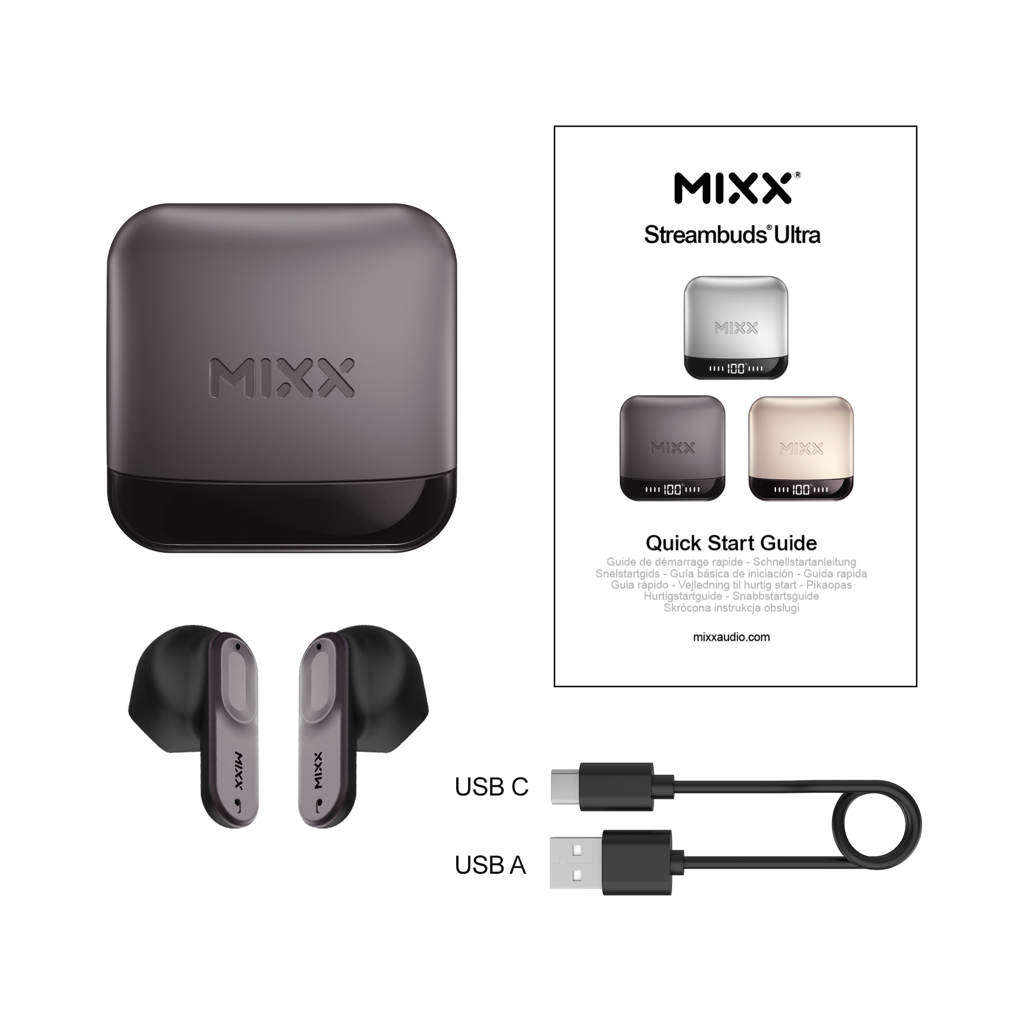 Mixx StreamBuds Ultra Hybrid True Wireless Earbuds