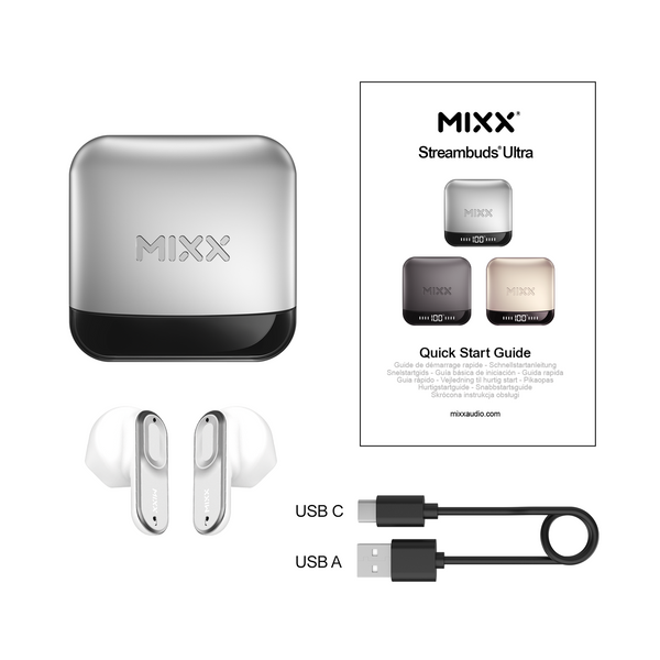 Mixx StreamBuds Ultra Hybrid True Wireless Earbuds